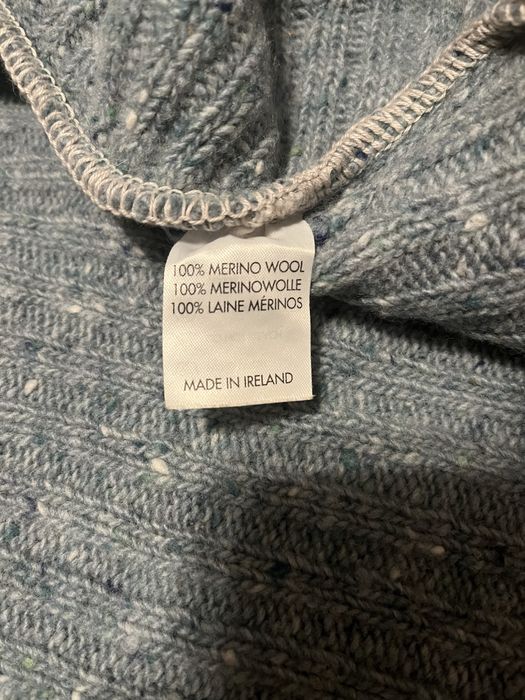 Poncho z golfem 100% wełna merinosa