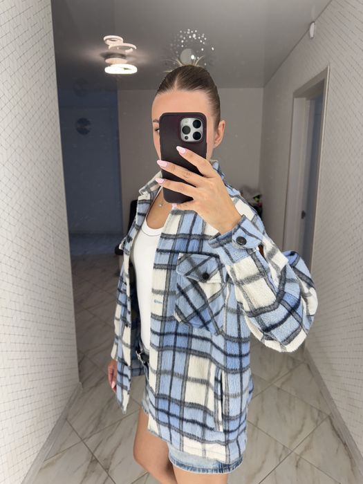 Теплая рубашка zara