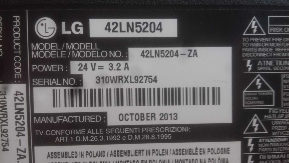 Telewizor LG 42LN5204