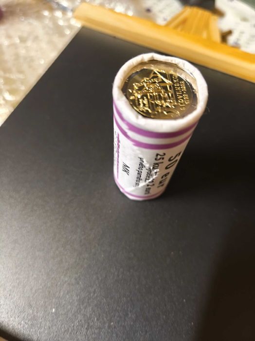 rolo moedas 2€ Eslováquia motor a vapor 2022