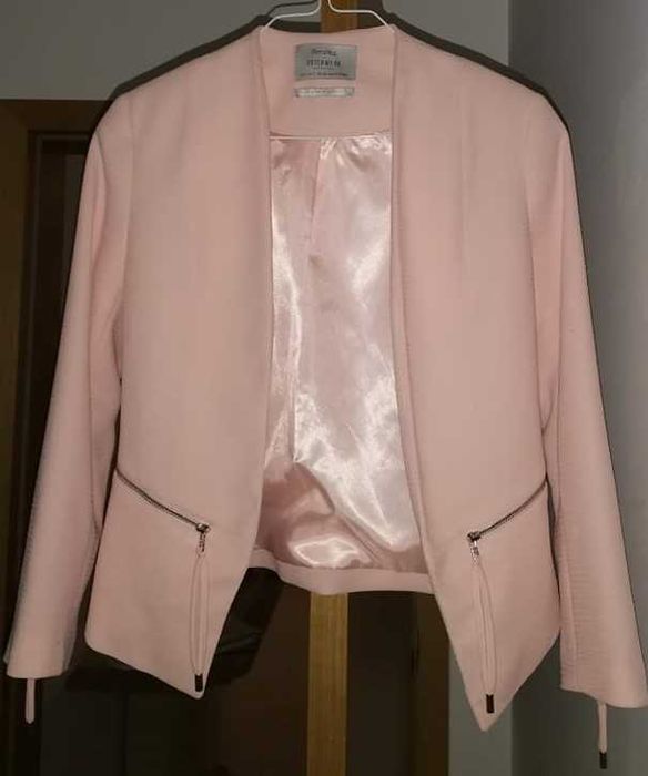 Casaco rosa claro elegante – ótimo estado