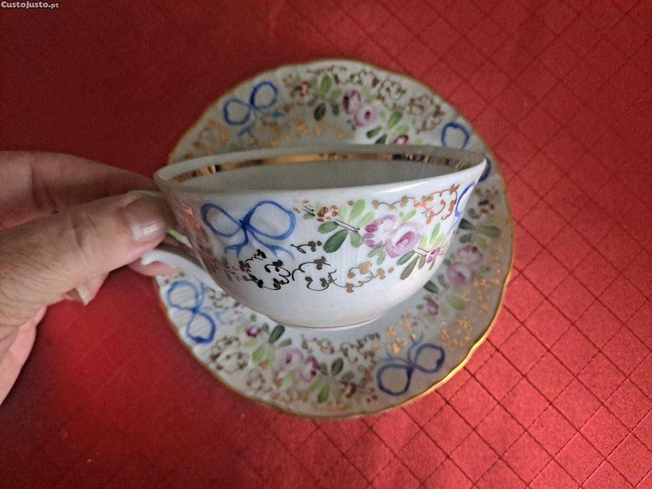 Chávena de chá + chávena de café
