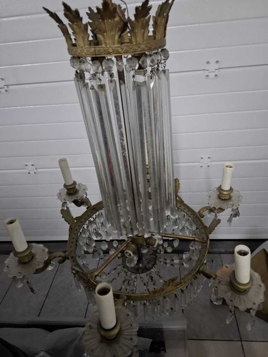 Candeeiro antigo de Cristal