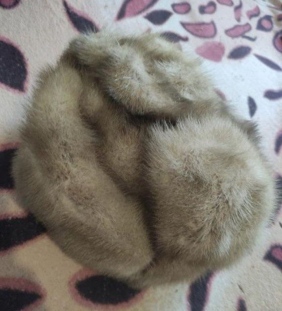 Хутряна панама мех зимняя шапка норкова шапка норочка ушанка норка нат