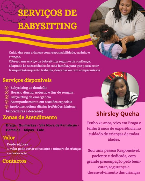 Serviço Babysitter Braga