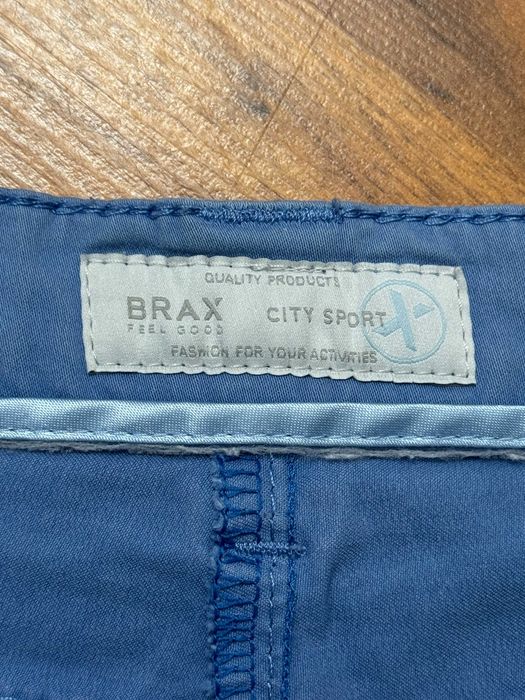 Spodnie materiałowe proste straight bawełniane braxy Brax W26 L32 S 36