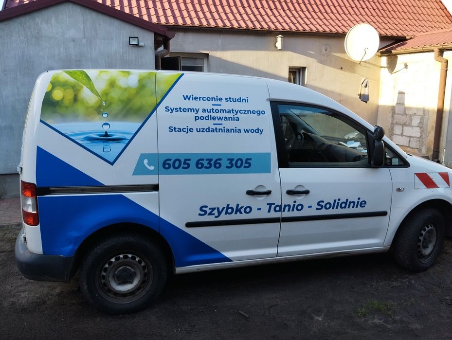 Reklama na samochód,oklejanie busów witryn,projekty,cały  Kostrzyn