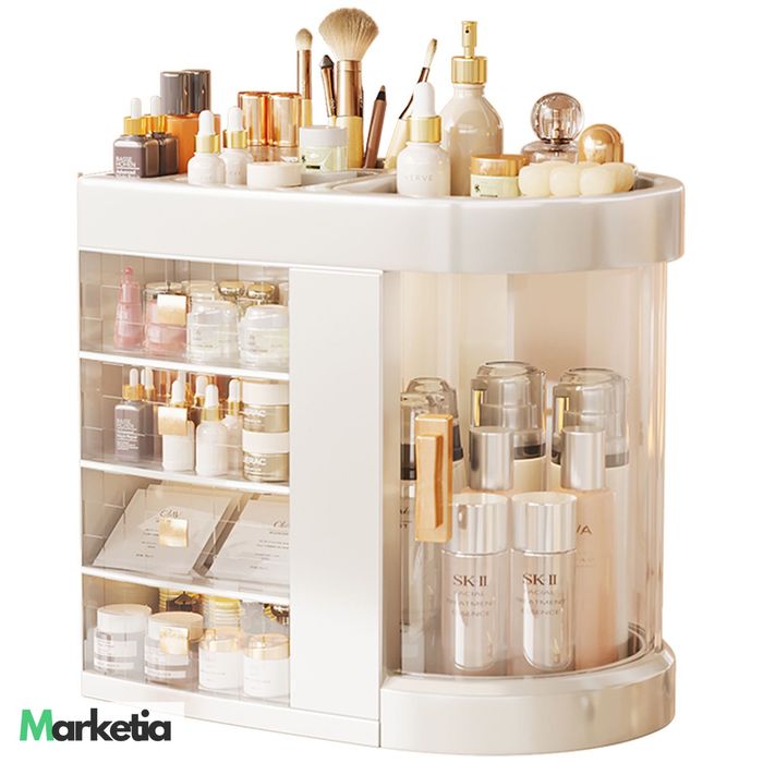 NOWY Organizer Verkam Maya Clear szkatułka na kosmetyki 4 szuflady