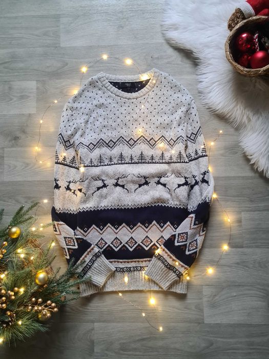 Новорічна кофта, M новогодний свитер,джемпер,реглан новорічний, олень