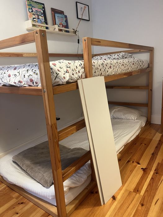 Cama reversivel beliche  Ikea 90x200 Kura