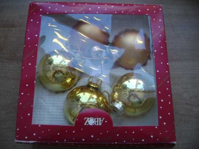 Starocie z PRL - Bombki choinkowe szklane = 24 sztuki w 4 pudełkach