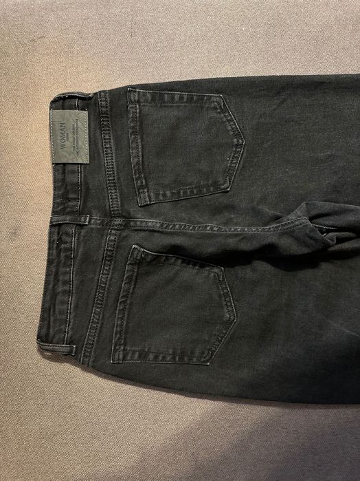 Джинси чорні з розрізами по боках