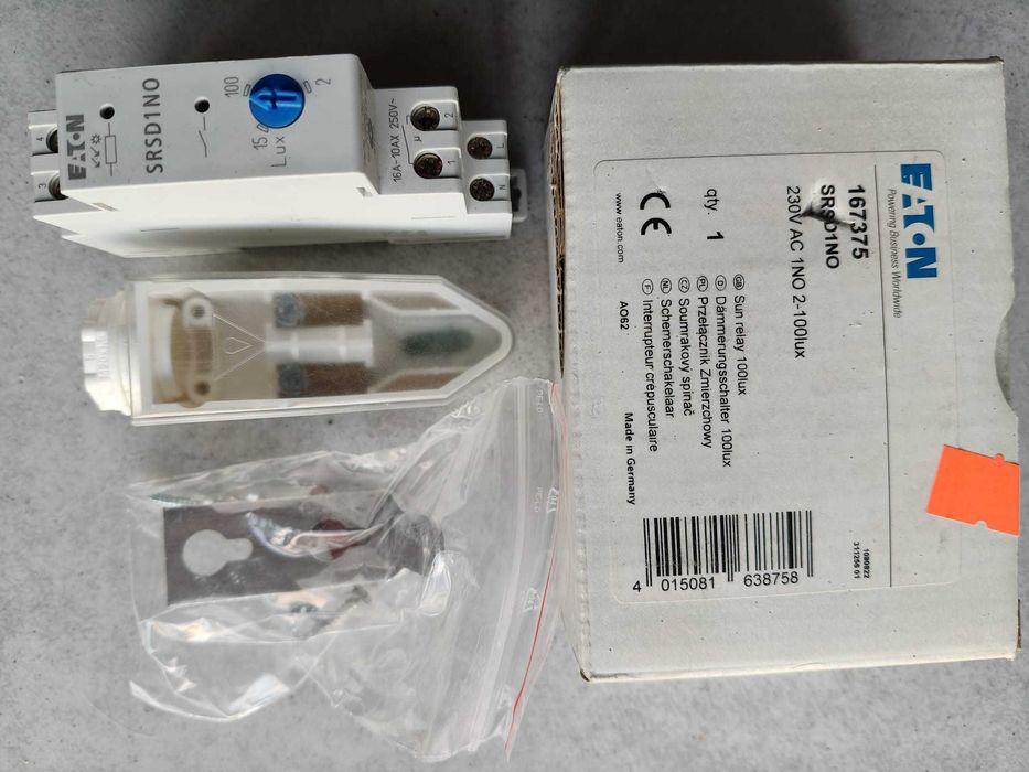 Wyłącznik zmierzchowy SRSD1NO 100lux 167375 EATON