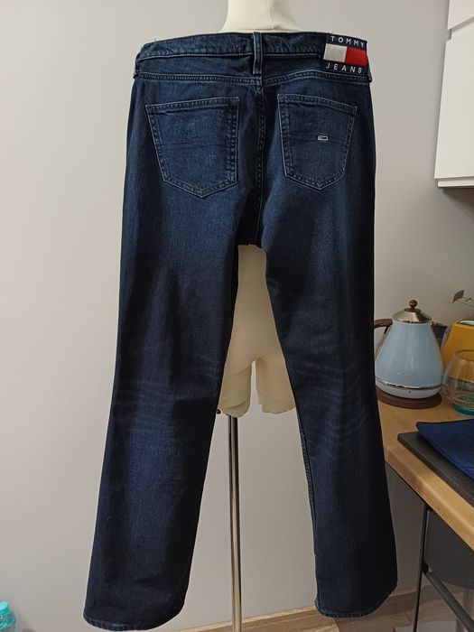 Spodnie damskie granatowy jeans Tommy Hilfiger rozm M.