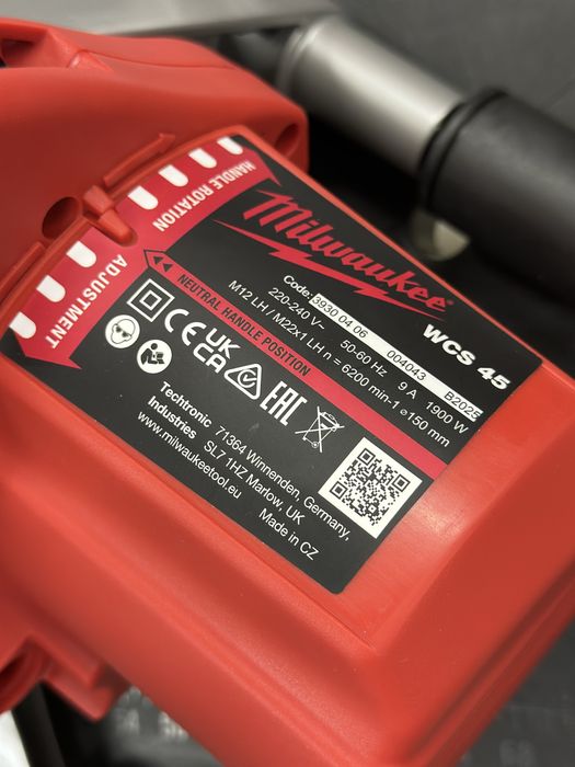 Штроборіз, штроборез MILWAUKEE WCS 45/M 4933383350 + диск 2шт.