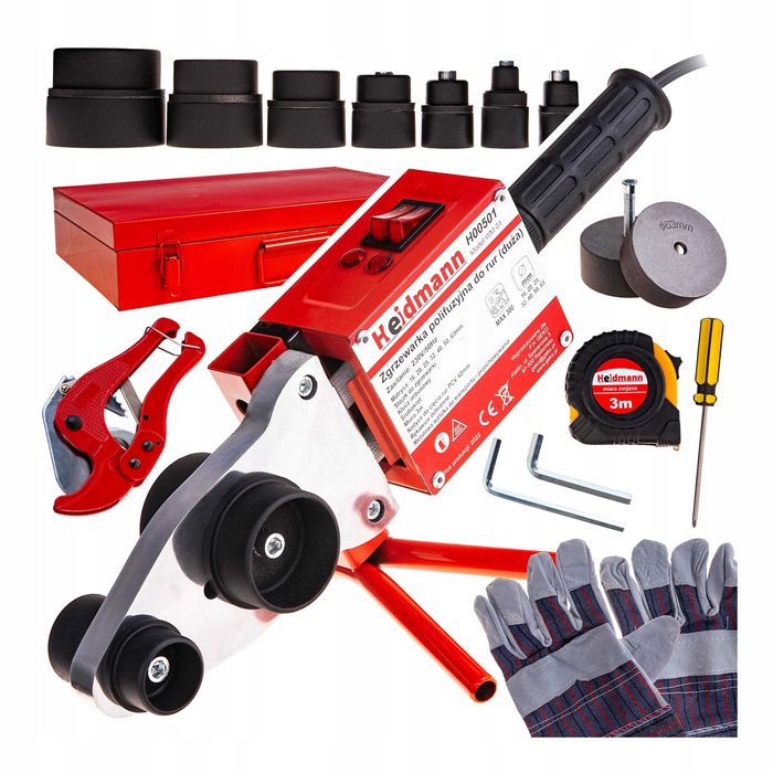 Zgrzewarka do rur plastikowych PP PCV do zgrzewania 16-63mm 2700W +akc