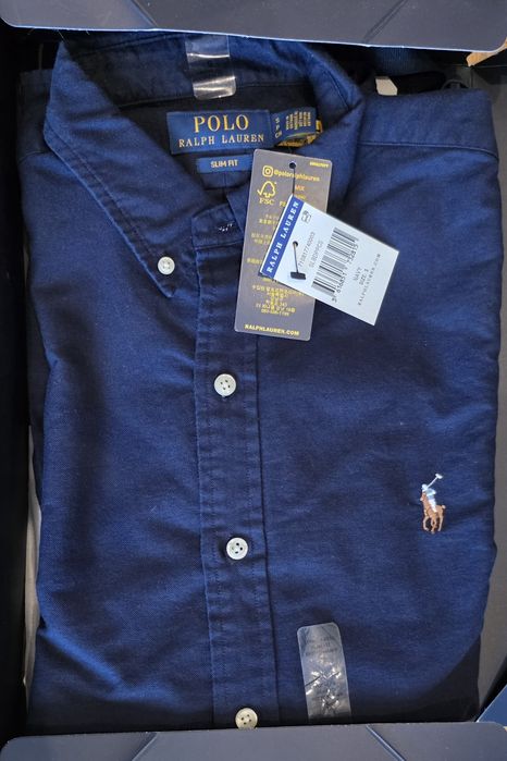Camisa Polo Ralph Lauren azul escura Navy