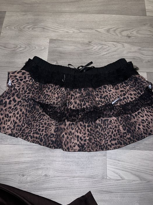 юбка з леопардовим принтом