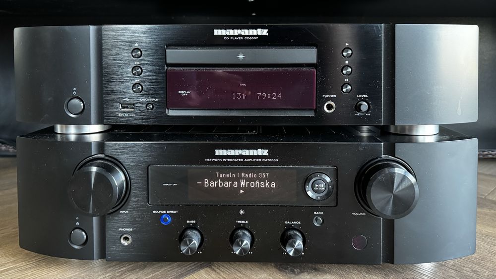 Marantz PM7000N oraz CD6007 / zestaw stereo : stan idealny, polska dystrybucja