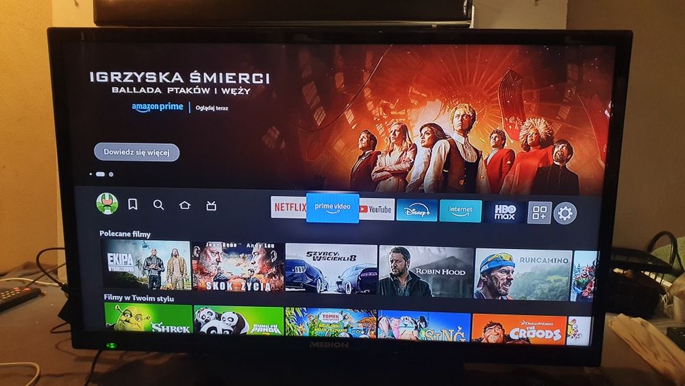 Telewizor LED Medion 32"+Amazon FireTv Stick, SmartTv, Wi-Fi.