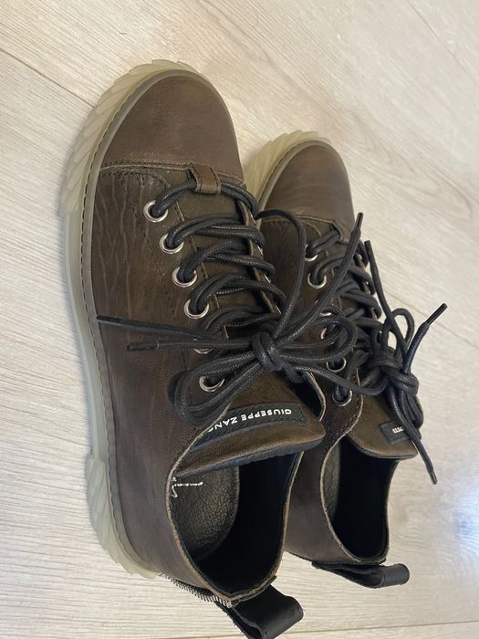 Giuseppe Zanotti Wysokie, sznurowane trampki Blabber