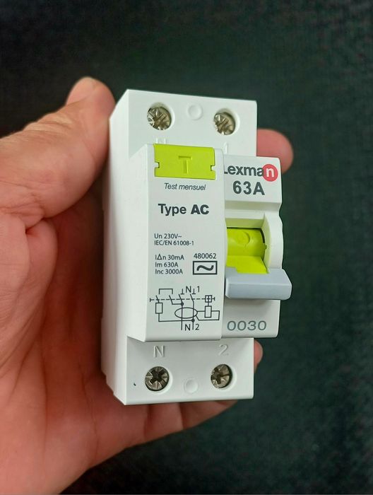 Interruptor diferencial Lexman 63a (novo)
