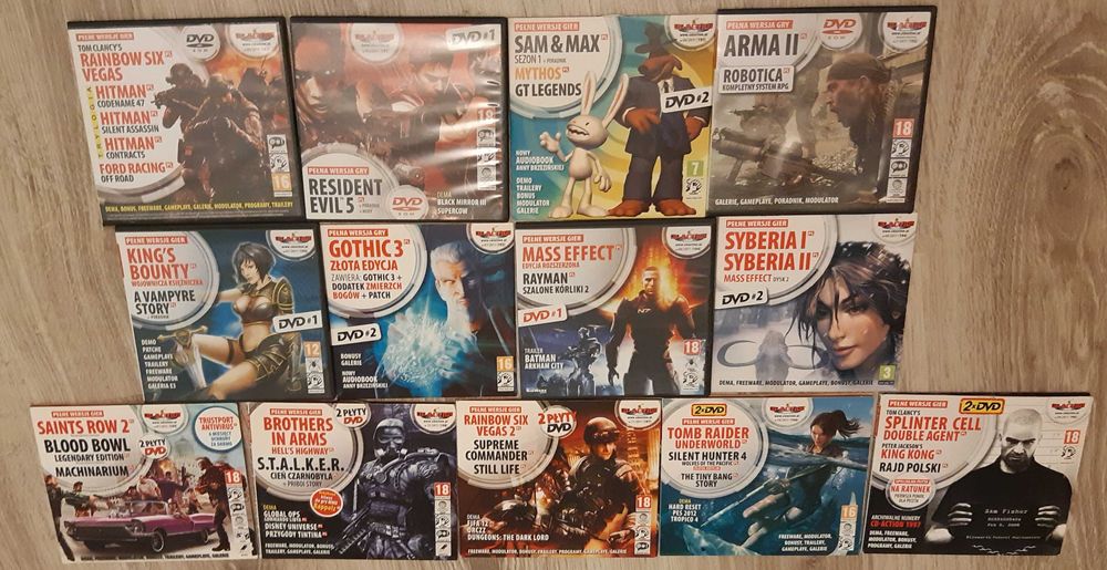 CD-Action płyty z grami od 2010 do 2017