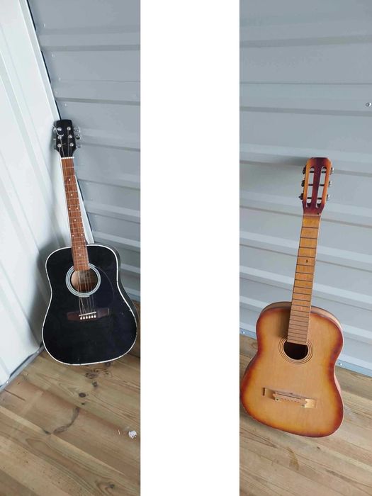 Dwie 2sztuki gitary gitara muzyka
