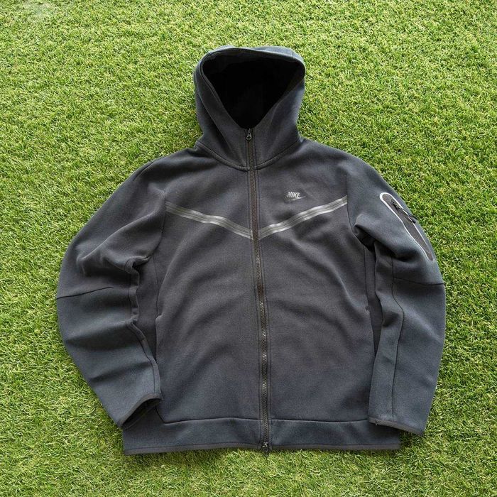 Legit Nike Tech Fleece Black Zip Hoodie Оригинальная Зипка [L]