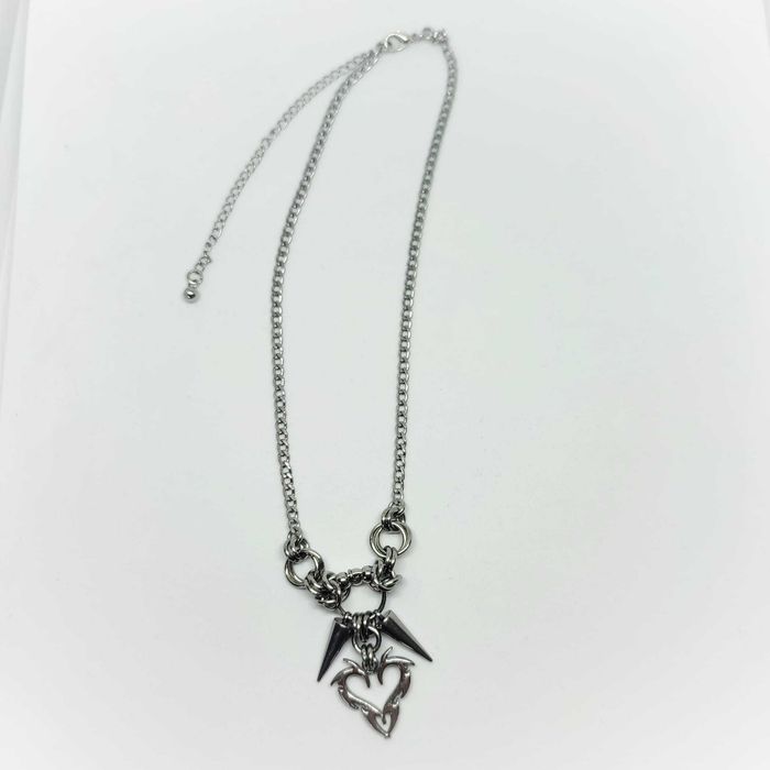 Naszyjnik Spiked Heart Stal Chirurgiczna, nie śniedzieje, wodoodporny