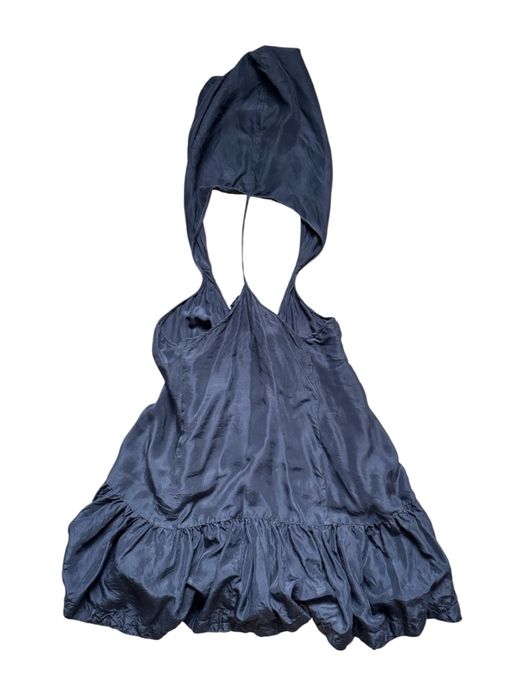 Сукня allsaints шовкова із блискавкою та капюшоном гранж indie sleaze