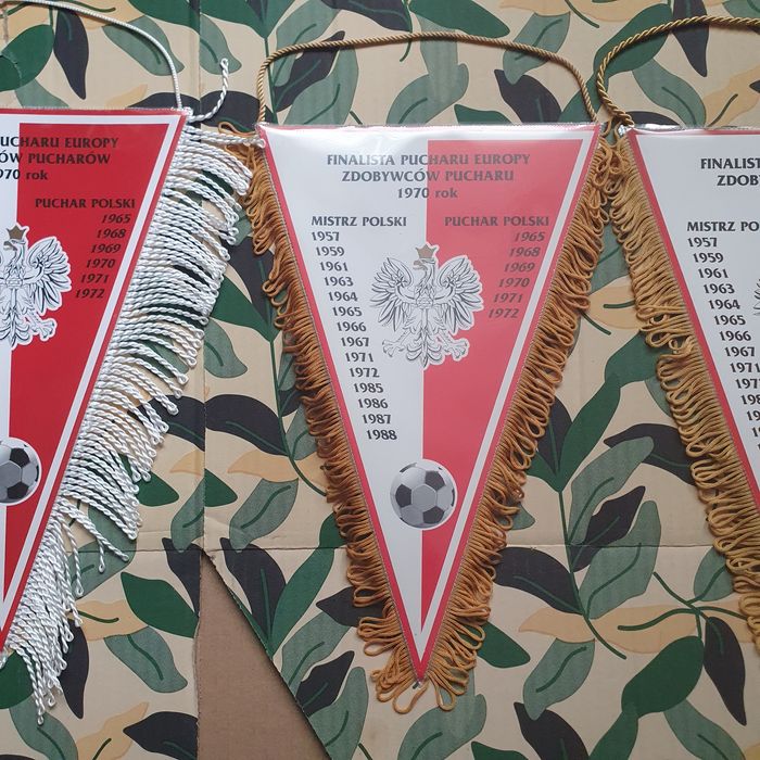 Zestaw proporczyków Górnik Zabrze PRL(OK)