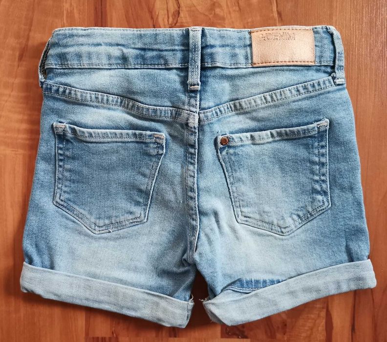 Krótkie spodenki H&M jeans denim 6-7 lat 122