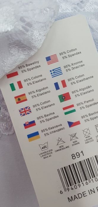 Majtki figi 3xl bawełniane 95% bawełna koronka koronkowe wysokie