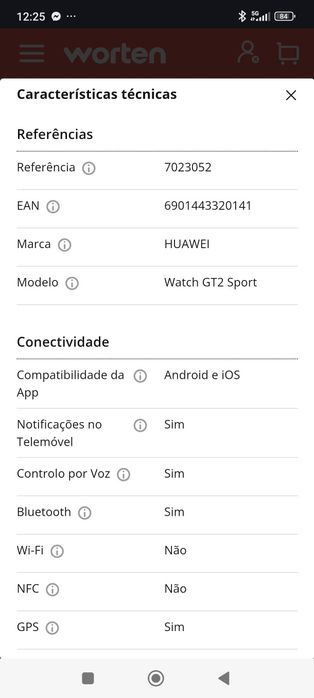 Smartwatch Huawei GT 2