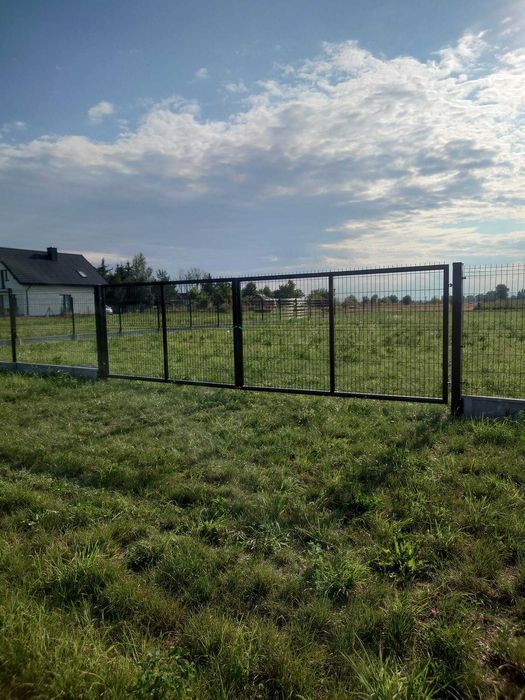 ogrodzenia ogrodzenie panelowe panele słupki brama furtka płot palety
