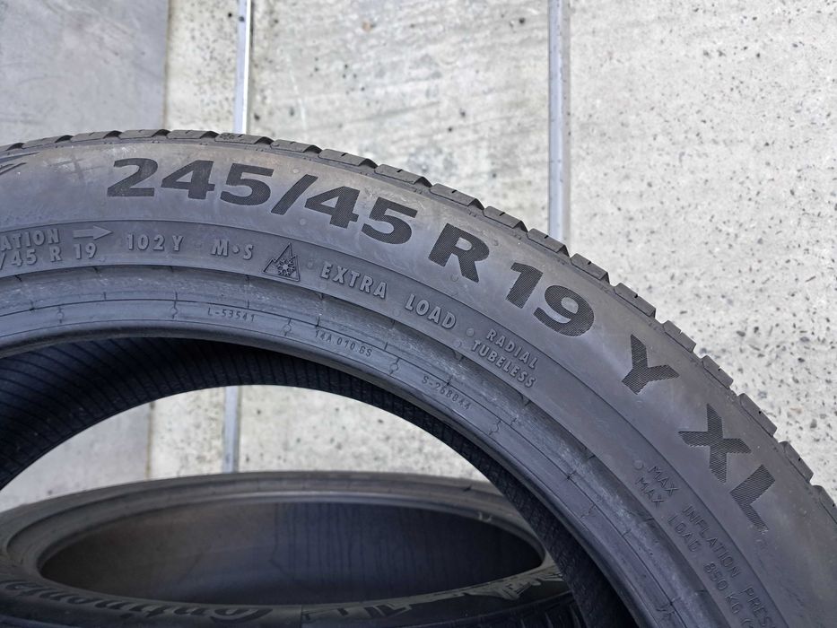 Резина зима 80% протектор Continental 245/45 R19 All Season Contact