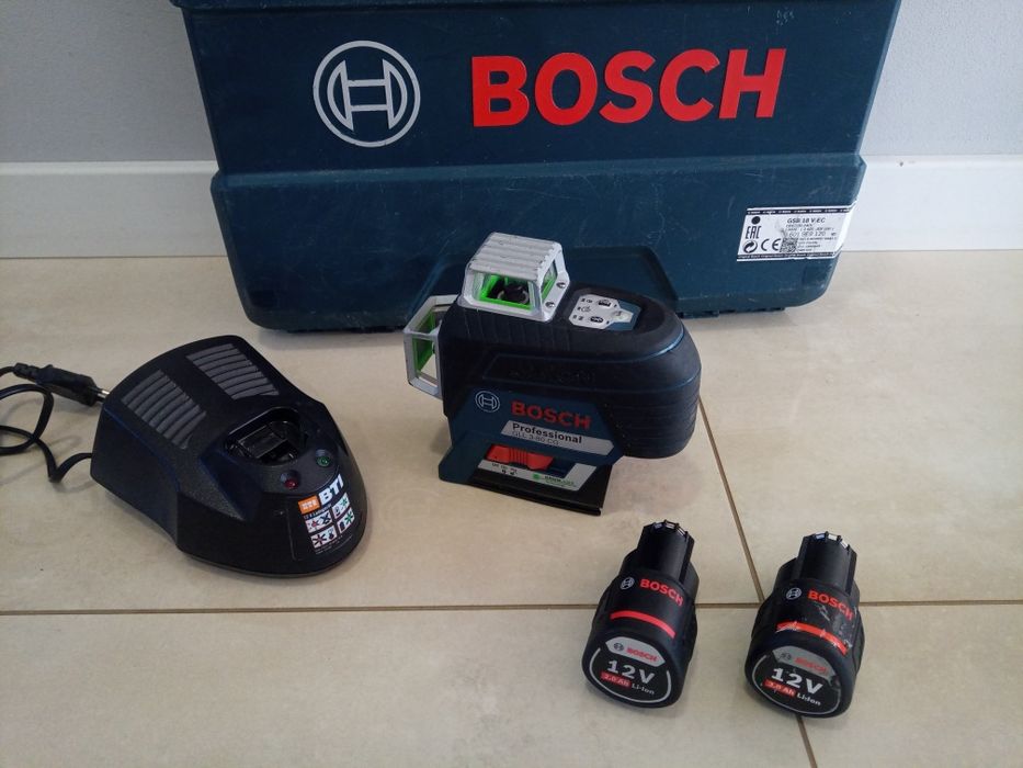 Laser Bosch GLL 3-80 CG zielony , krzyżowy 360 st.