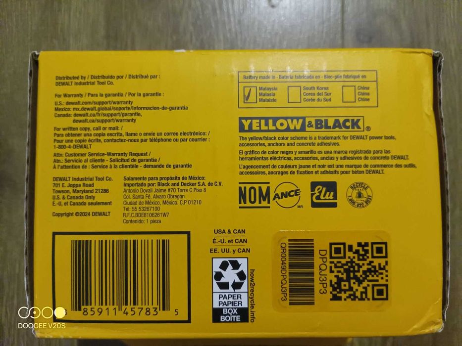 DeWalt DCB606 DCB609 20/60V Flexvolt