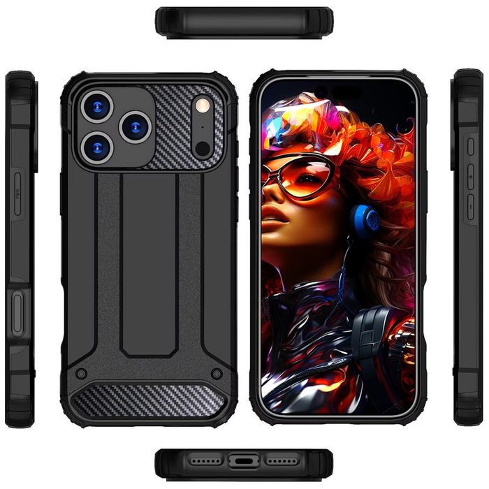 Броньований протиударний TPU+PC чохол на Apple iPhone 17 Pro Max (6.9")