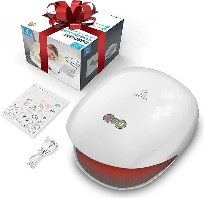 Comfier bezprzewodowy masażer do dłoni z ogrzewaniem CF-4803