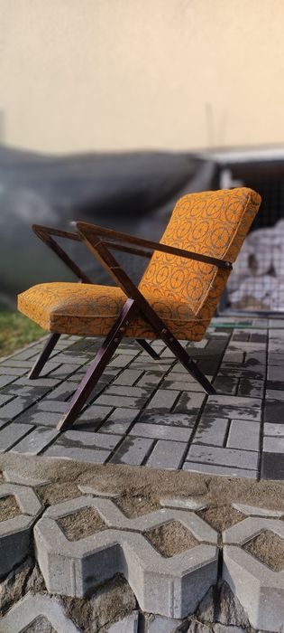 Fotel PRL Zorro unikat Bydgoska fabryka mebli lata 60