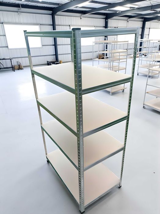 Стелаж металевий з МДФ полицями — різні моделі та розміри! 180×90×40