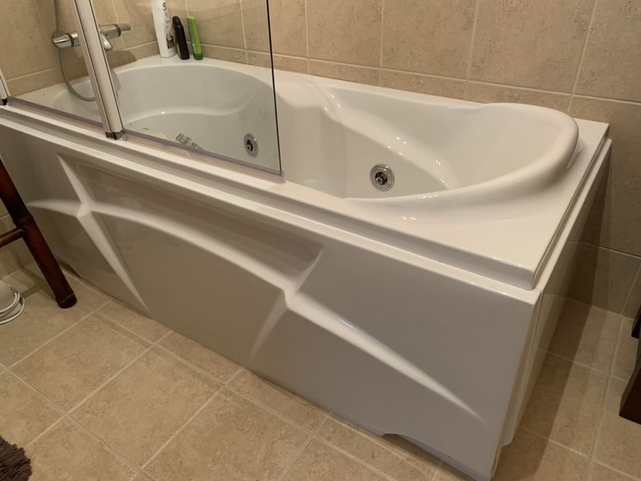 Vidro/painel lateral dobrável para banheira