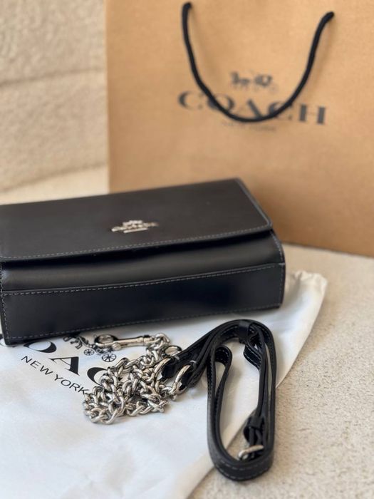Сумка Coach чорна mini