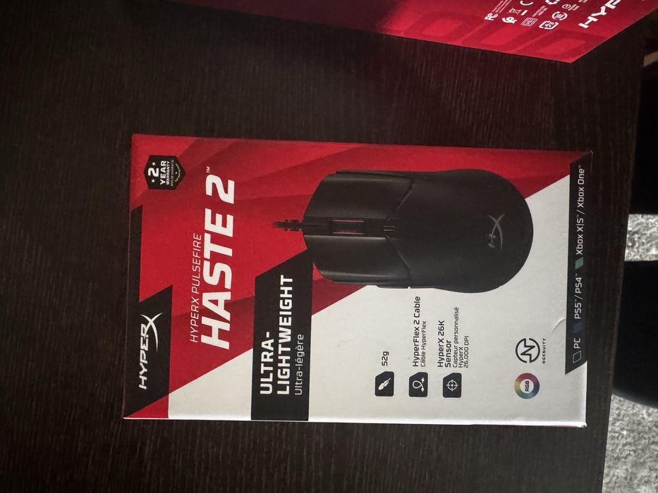 Rato HyperX Haste 2 + HyperX Cloud II NOVOS64739016735874120