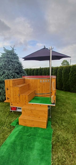 Balia/bania ogrodowa jacuzzi z hydromasażem 200cm dla 8 osób