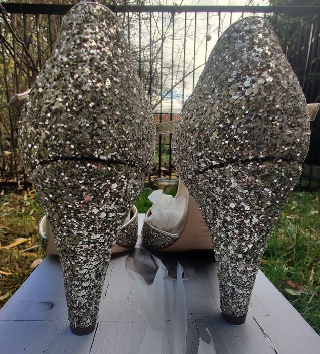 Anniel 37 39 buty nowe ślub wesele glitter sylwester