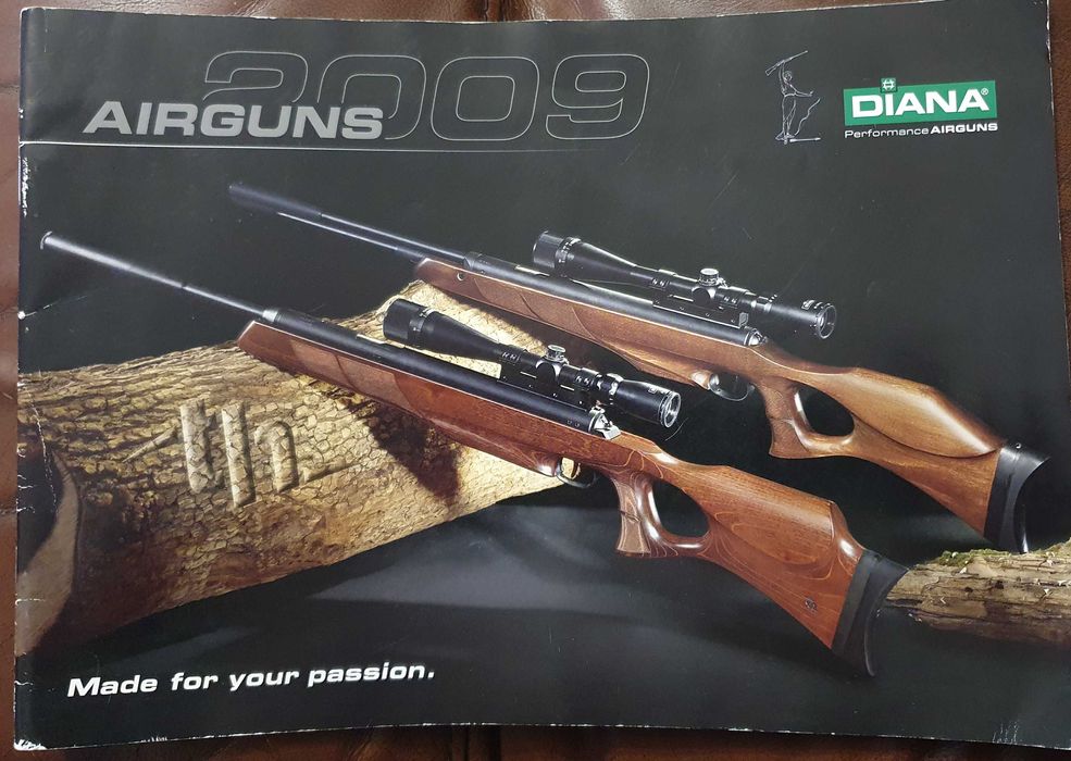 Carabina de pressão de ar - Diana 27 e Catálogo Diana Airguns