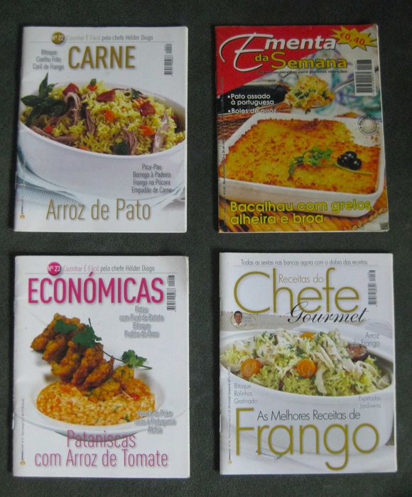 Conjunto de 4 Livros de Receitas Práticas e Economicas NOVOS